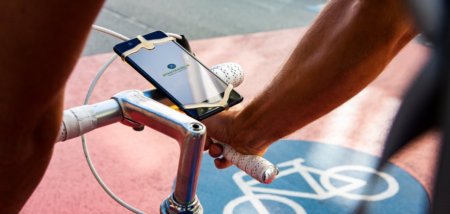 Fahradlenker mit Smartphone