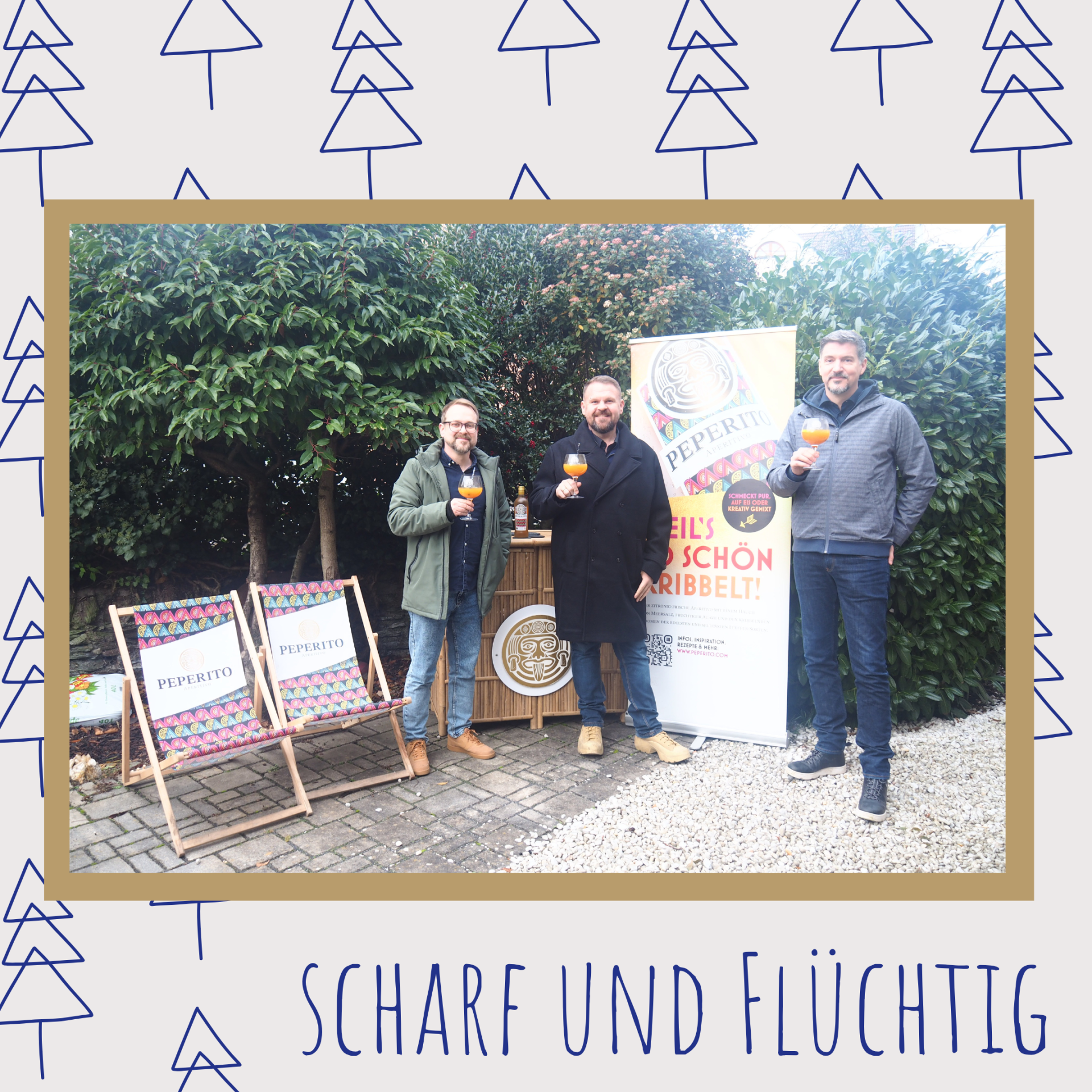 Beige Grün Schwarz Illustrativ Adventskalender Türchen Instagram Post - 6 (2)