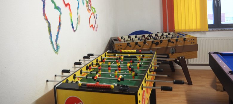 Kickerraum des Jugendtreffs