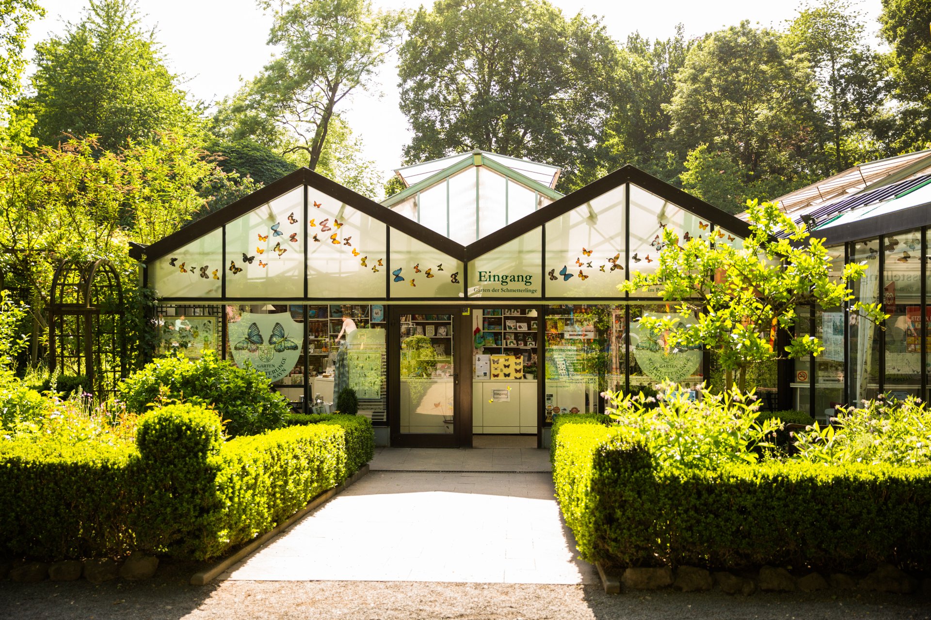 Der Garten der Schmetterlinge in Sayn