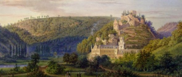 Historisches Gemälde vom Schloss Sayn